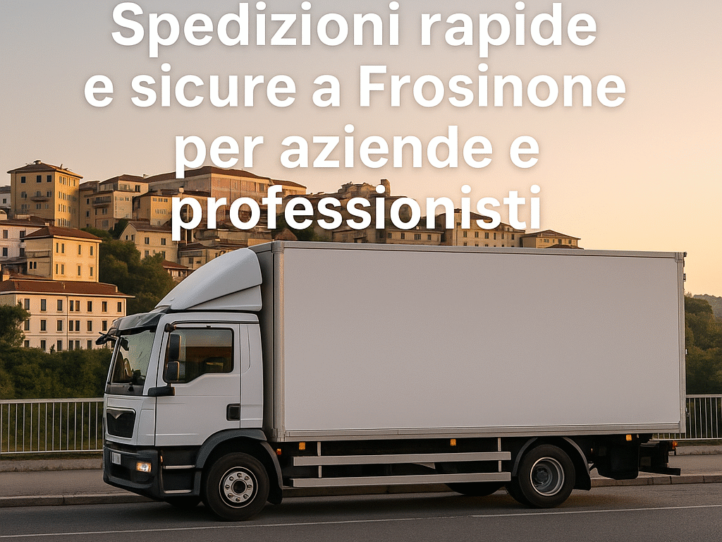 Spedizioni rapide e sicure a Frosinone per aziende e professionisti